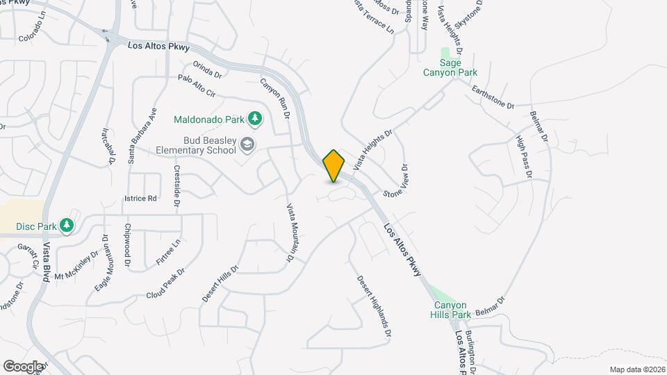 2256 Shady Cyn Dr Map and Location Details