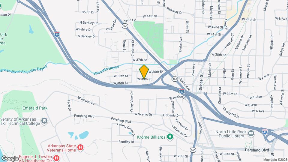 1512 W 35th St Map and Location Details