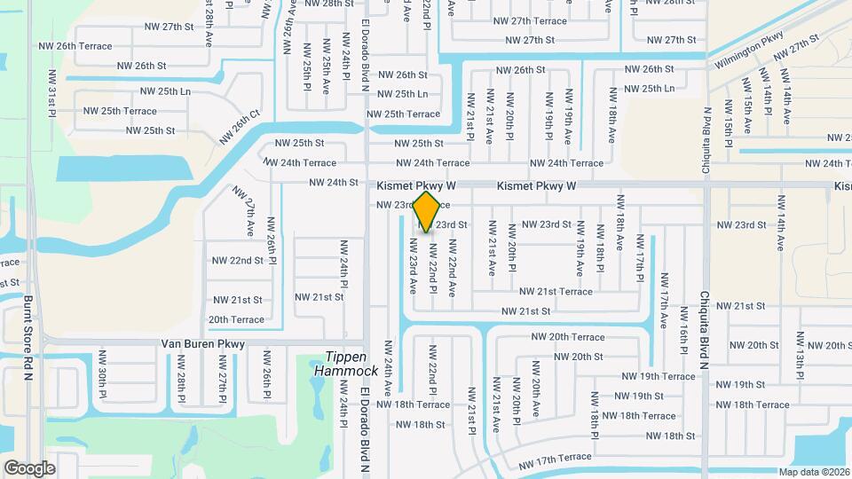 2152 NW 22nd Pl Map and Location Details