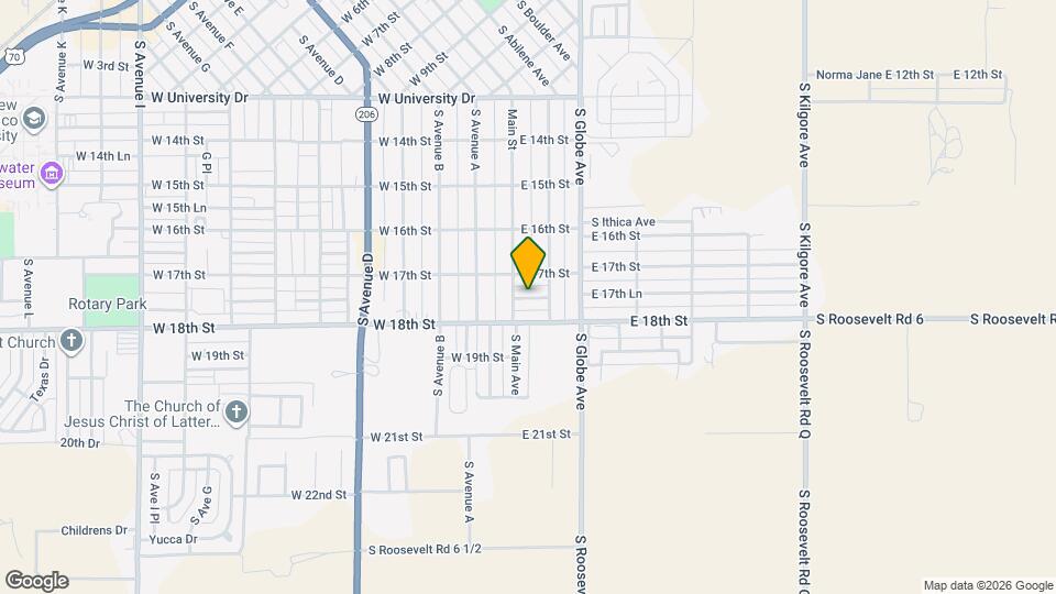 109 E 6th St Map and Location Details