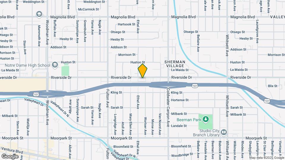 13042 Riverside Dr Map and Location Details
