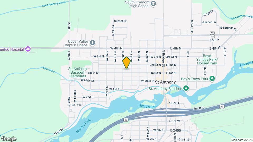 419 W 1st N Map and Location Details