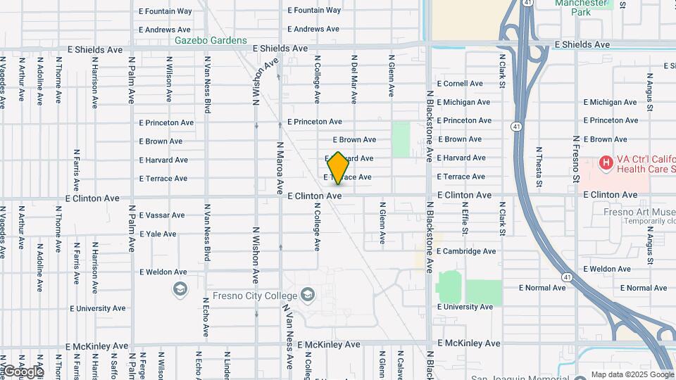 1145 E Clinton Ave Map and Location Details