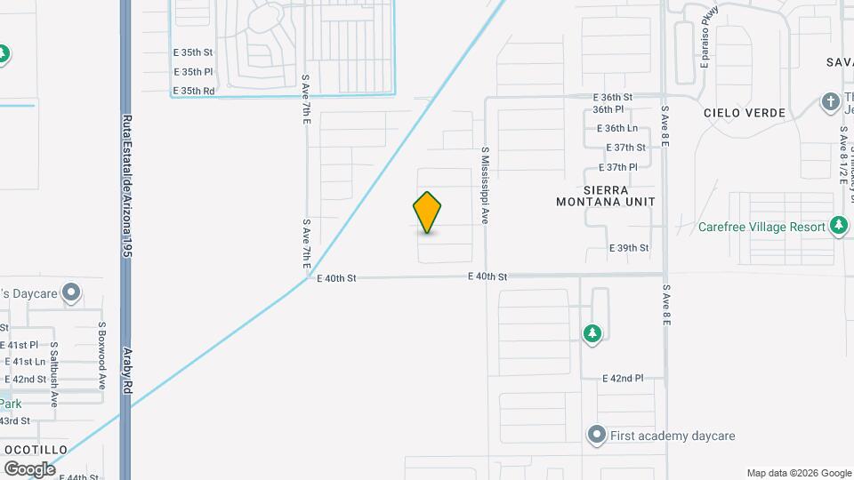 7278 E 39th St Map and Location Details