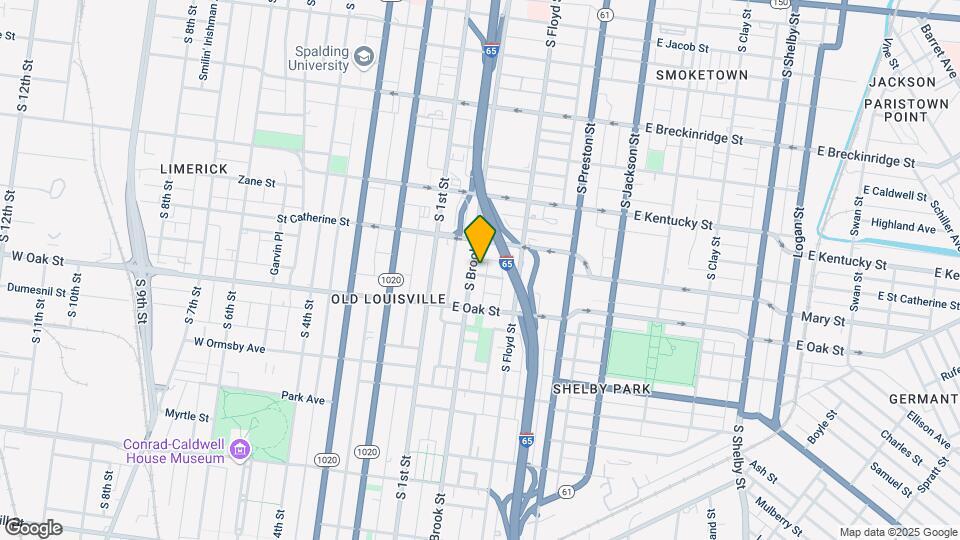 1123 S Brook St Map and Location Details