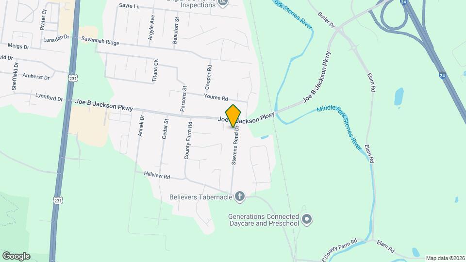 3546 Stevens Bend Dr Mapa y Detalles de la Ubicación