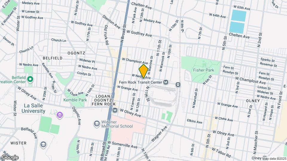 5841 N 12th St Map and Location Details