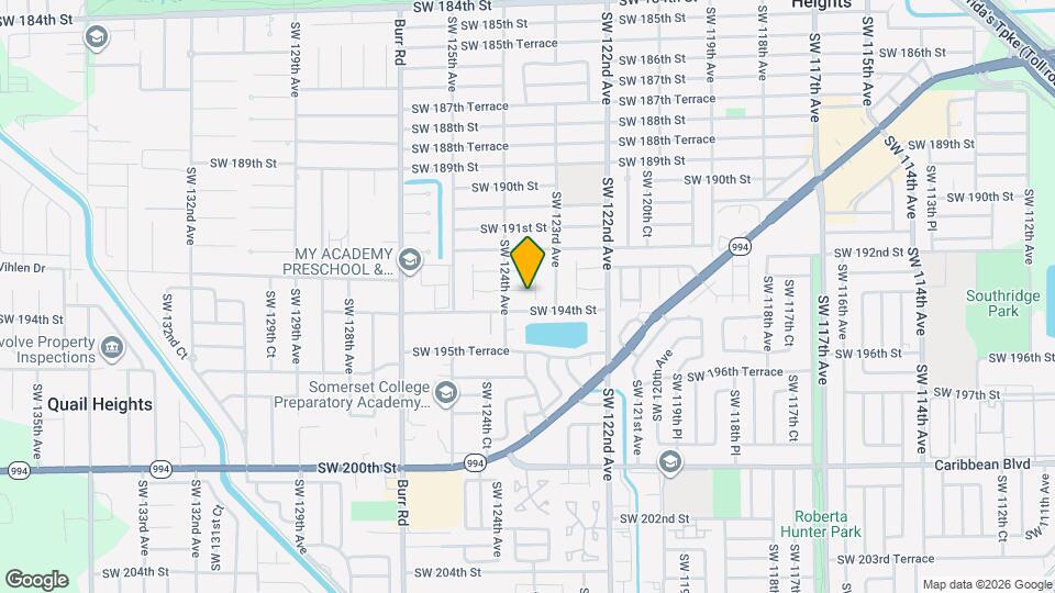 12330 SW 193rd St Map and Location Details