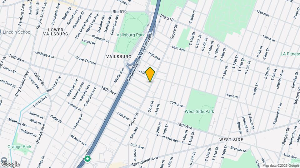 585 Grove St Map and Location Details