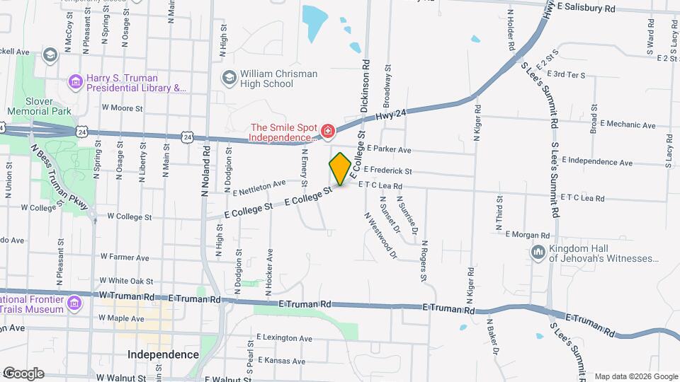 719 E College St Map and Location Details