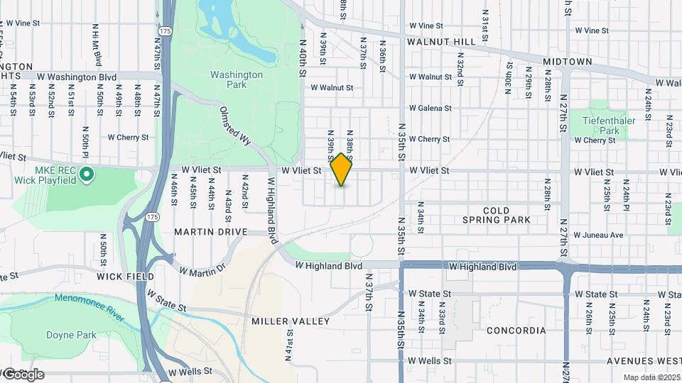 1329 N 38th St Map and Location Details