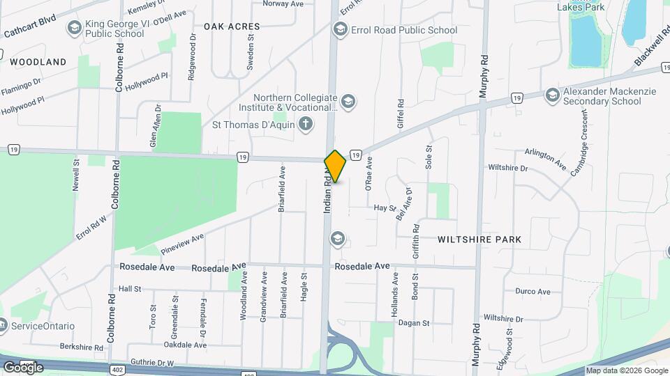 1116 Indian Rd N Map and Location Details