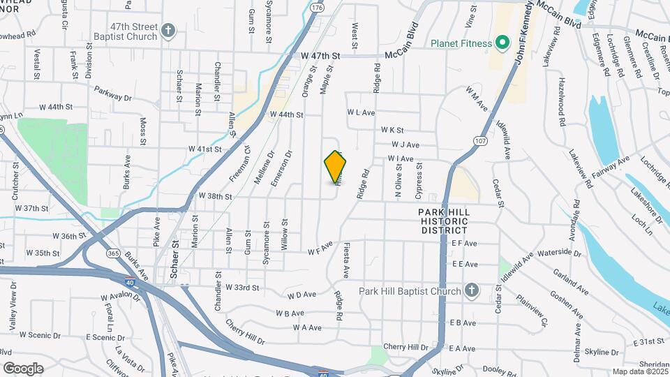 3813 Hillside Dr Map and Location Details