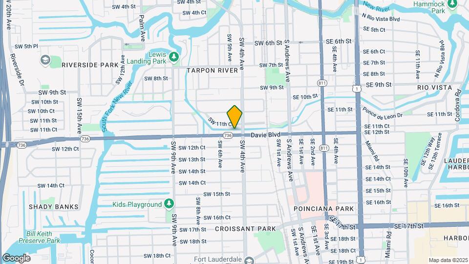 417-423 Davie Blvd Mapa y Detalles de la Ubicación
