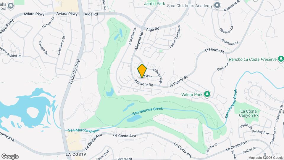 7306 Alicante Rd Map and Location Details