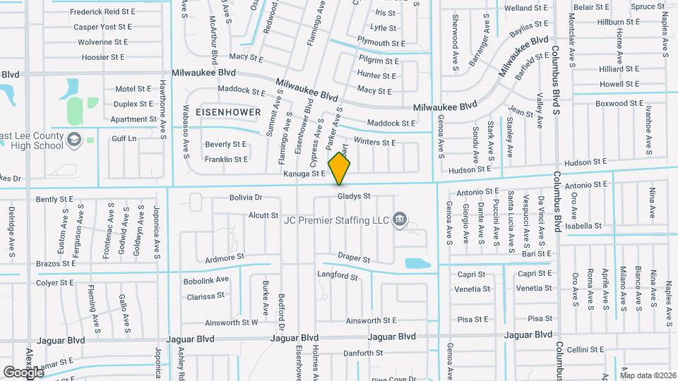 1019 Gladys St Map and Location Details