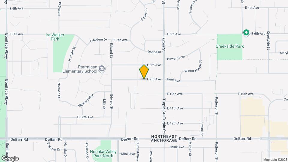 6522 E 9th Ave Map and Location Details