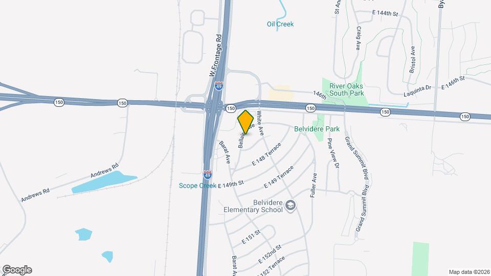 14719 Bellaire Ave Map and Location Details