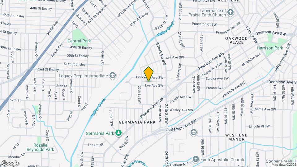 2526 Lee Ave SW Map and Location Details