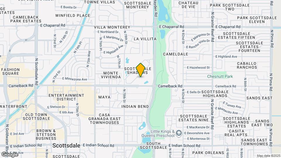 7820 E Camelback Rd Map and Location Details