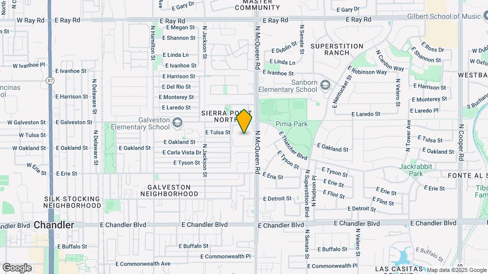 Chandler Village Map and Location Details