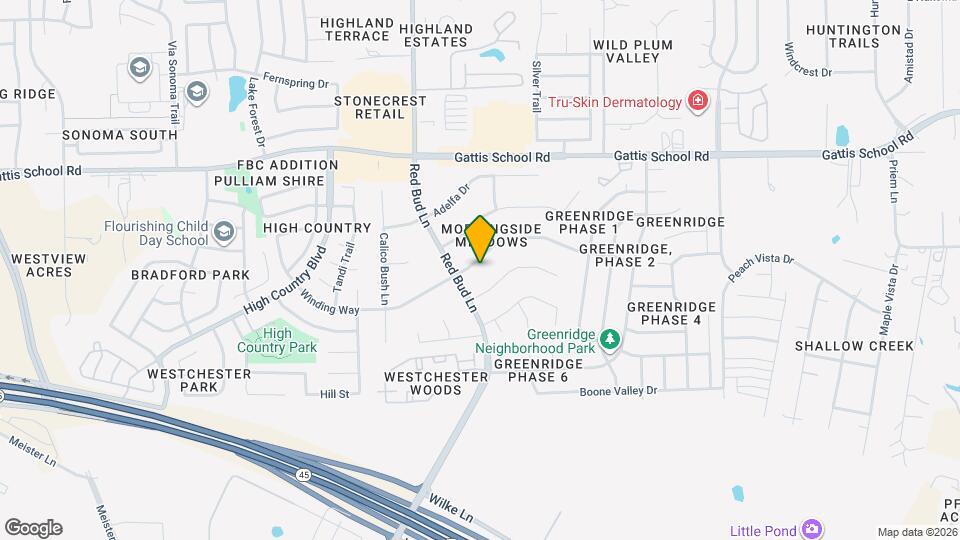 3605 Winding Way Map and Location Details