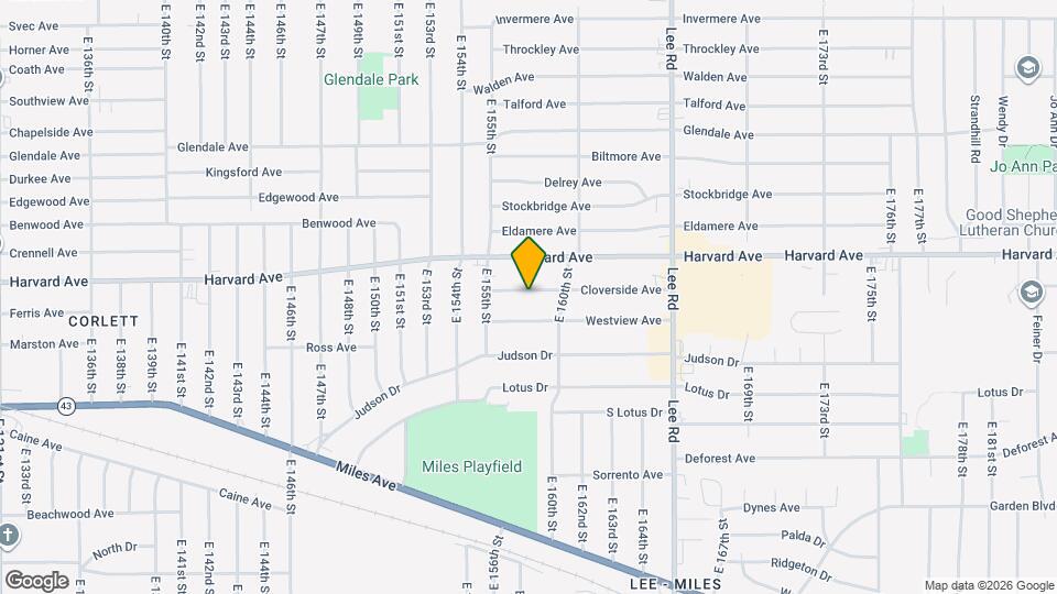 15712 Cloverside Ave Map and Location Details