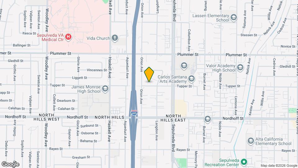 15533 Tupper St Mapa y Detalles de la Ubicación