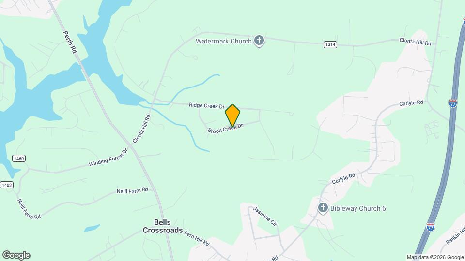184 Brook Creek Dr Map and Location Details