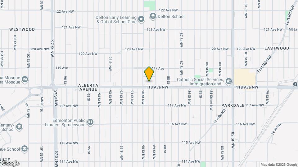 8920 118 Av NW Map and Location Details