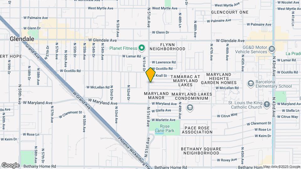 5047 W Tuckey Ln Map and Location Details