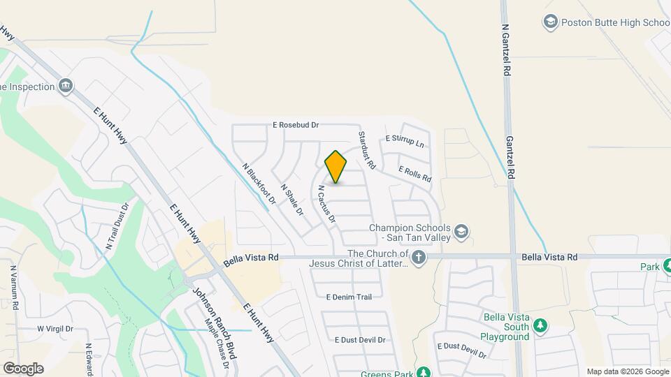 999 E Stardust Way Map and Location Details