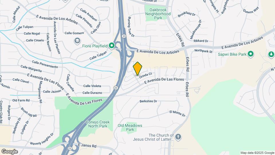 1735 Orinda Ct Map and Location Details