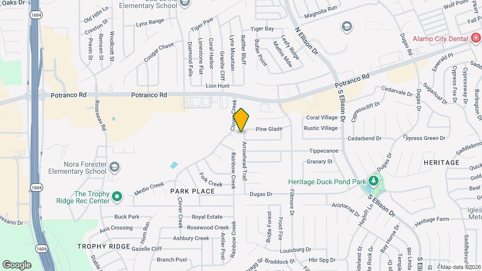 1015 Arrowhead Trail Mapa y Detalles de la Ubicación