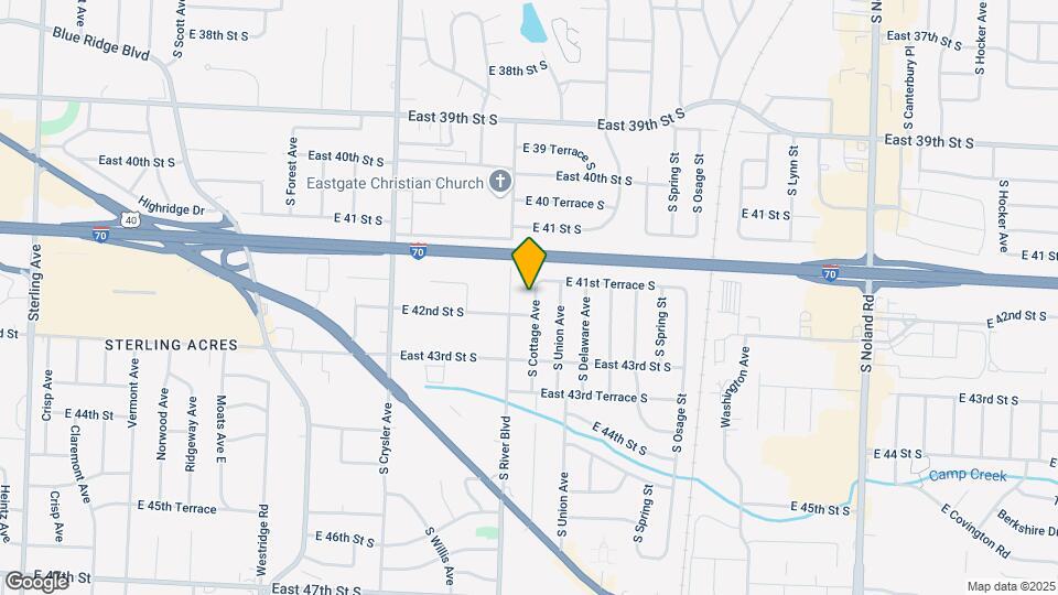 4116 S Cottage Ave Map and Location Details