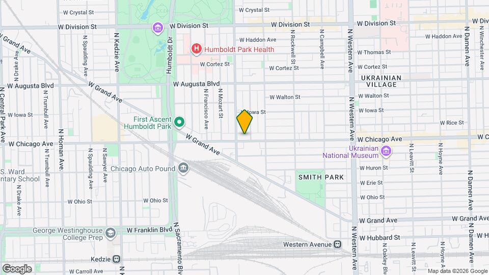 2742 W Chicago Ave, Unit 2F Mapa y Detalles de la Ubicación