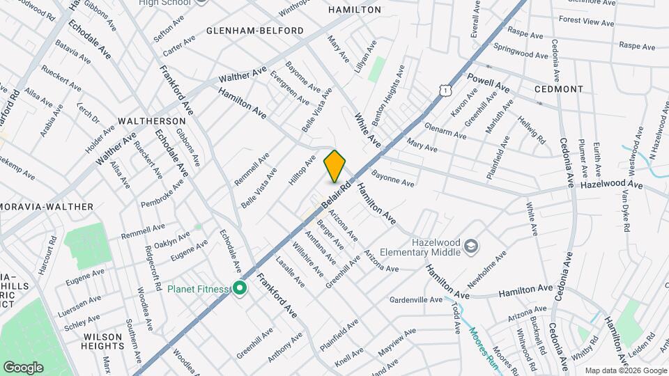 5632 Belair Rd Map and Location Details