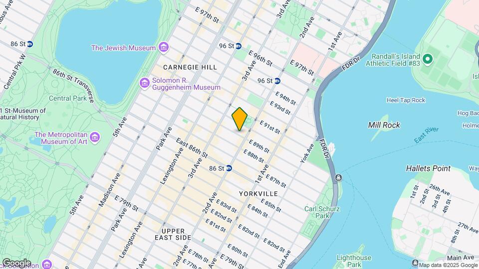 233 E 89th St Mapa y Detalles de la Ubicación