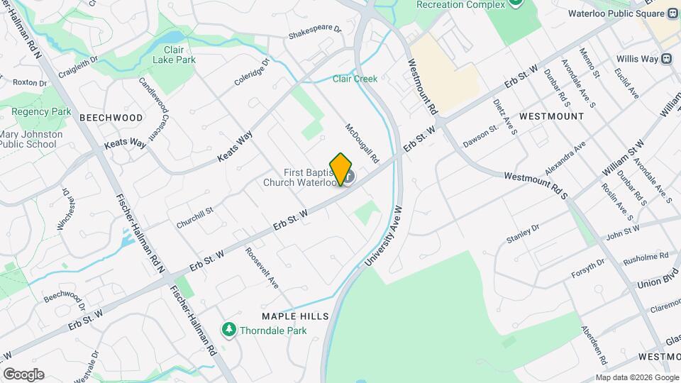 316 Erb St W Map and Location Details