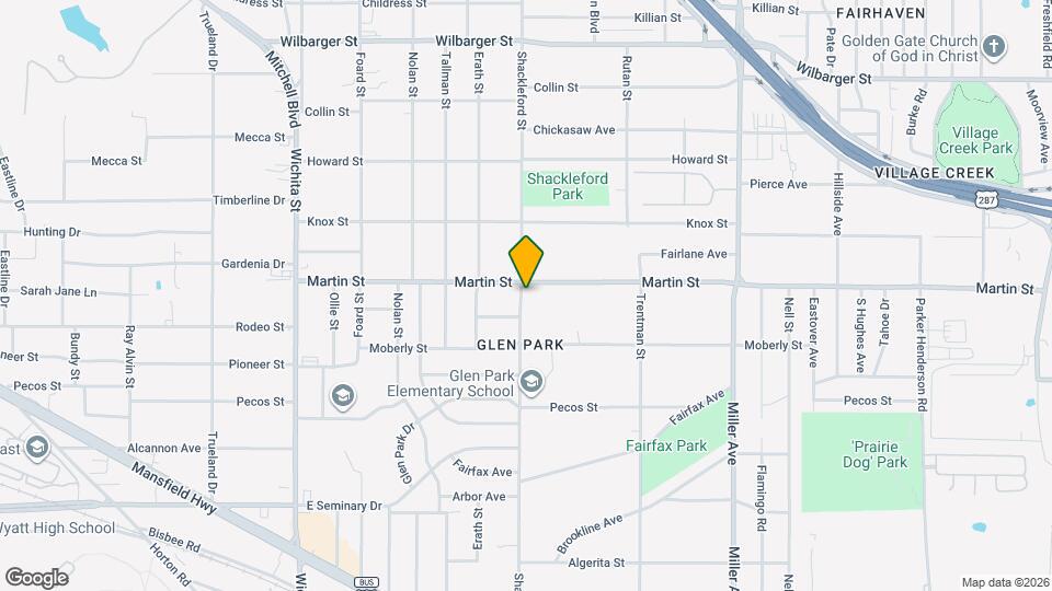 4801 Shackleford St Map and Location Details