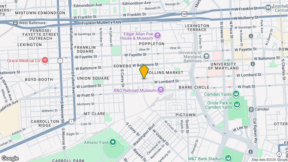 1046 W Lombard St Mapa y Detalles de la Ubicación