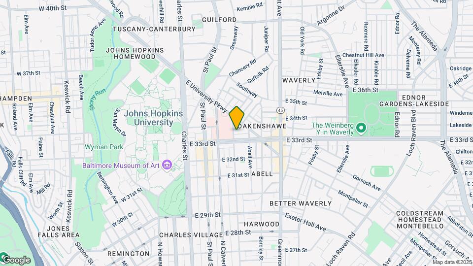 3301 Guilford Ave Map and Location Details