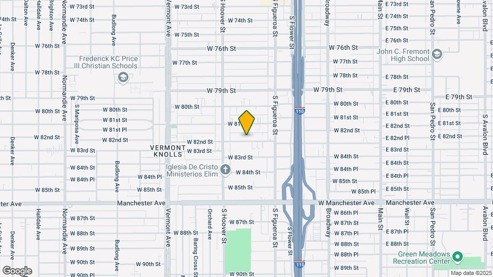 627 W 82nd St Map and Location Details