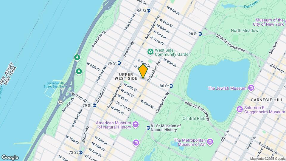 112 W 86th St Map and Location Details