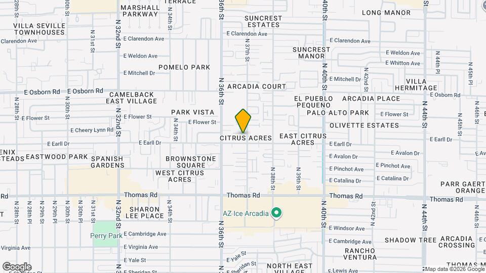 3110 N 37th St Map and Location Details