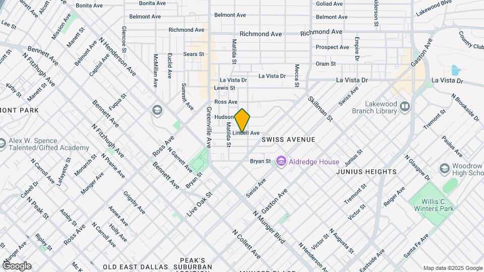 5808 Lindell Ave Map and Location Details