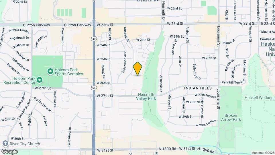 1505 W 25th Ct Map and Location Details