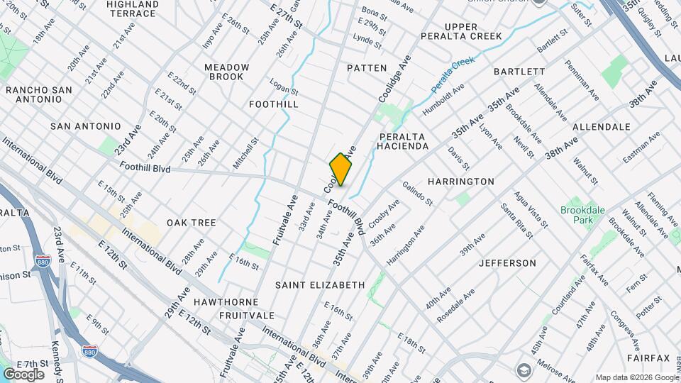 2025 34th Ave, Unit A Mapa y Detalles de la Ubicación