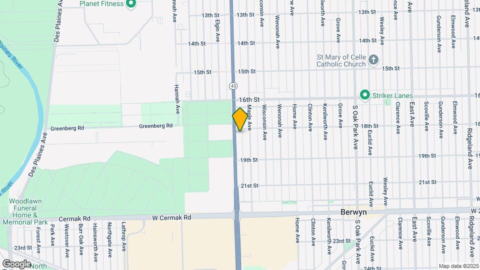 1809 Harlem Ave Map and Location Details