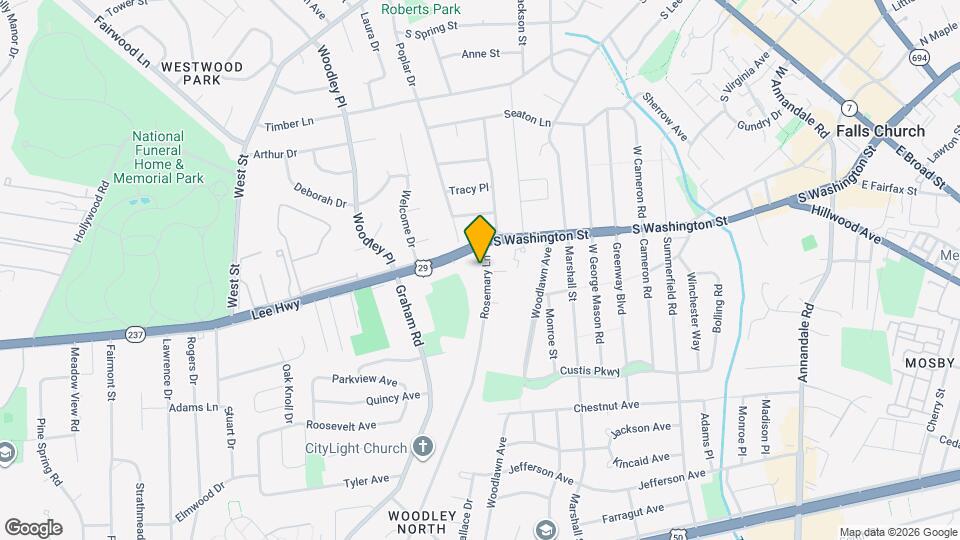 2810 Rosemary Ln Map and Location Details